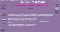 Desktop Screenshot of mickiesherwood.com